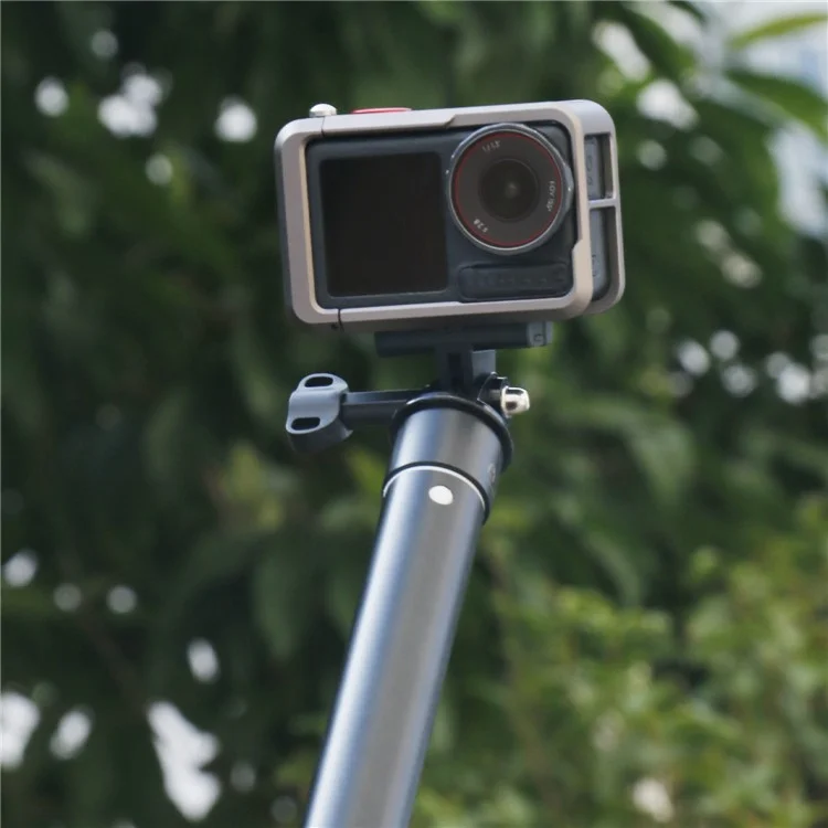 Jaula de cámara de aleación de aluminio con múltiples interfaces de expansión para DJI Action 5 Pro / 4 / 3