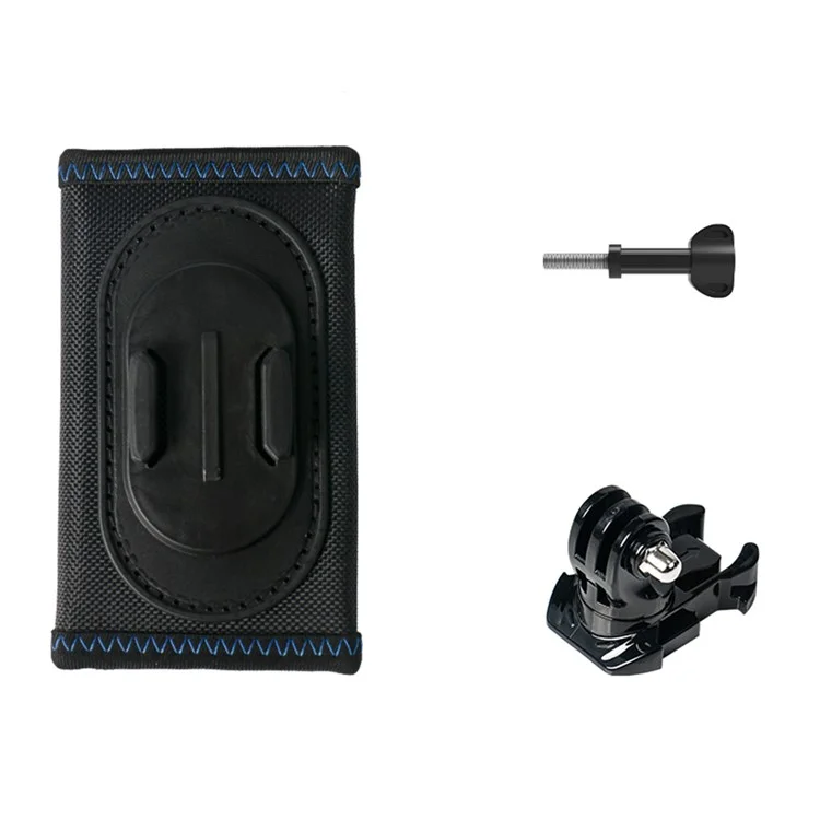 FLW080 Backpack Clip PP + 840D Nylon Anti Slip Rotatable Universal Action Camera Mount