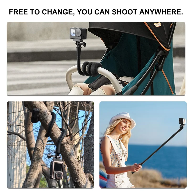 FLW357 Portable Flexible Mount Universal Action Camera Shooting Bendable Bracket