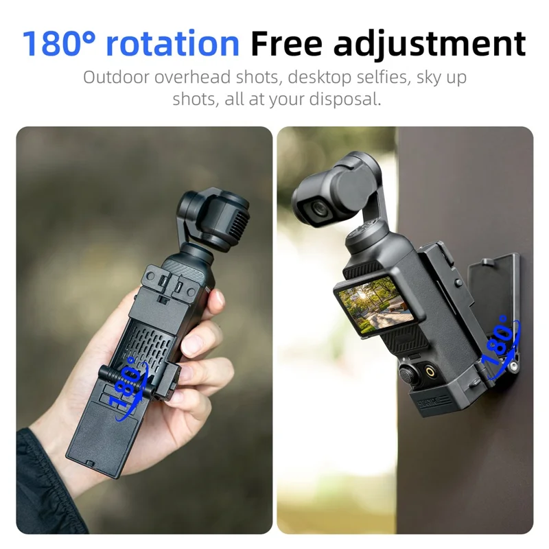 STARTRC 12150099 Support de montage magnétique pliable à 180° pour caméra DJI Osmo Pocket 3