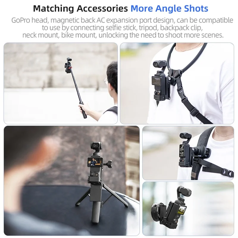 STARTRC 12150099 Support de montage magnétique pliable à 180° pour caméra DJI Osmo Pocket 3