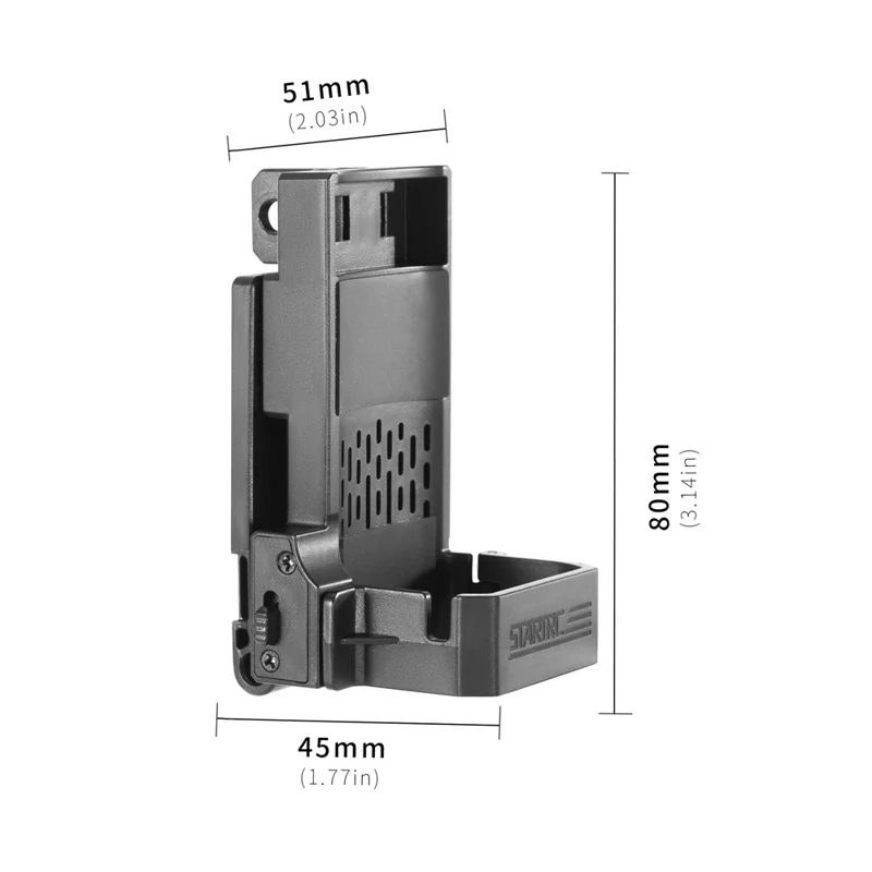 STARTRC 12150099 Support de montage magnétique pliable à 180° pour caméra DJI Osmo Pocket 3