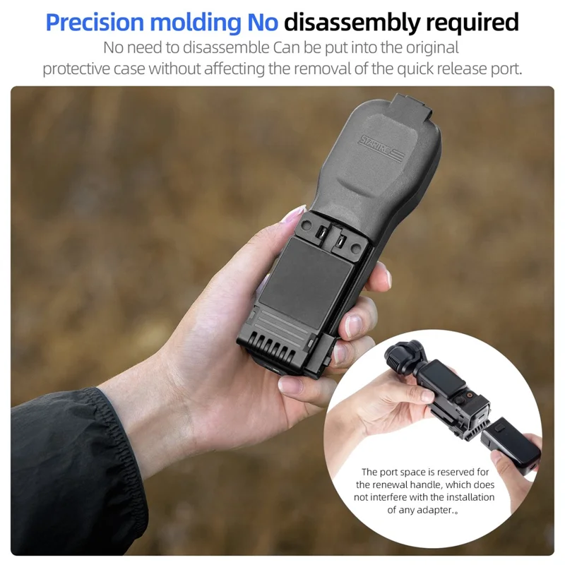 STARTRC 12150099 Support de montage magnétique pliable à 180° pour caméra DJI Osmo Pocket 3