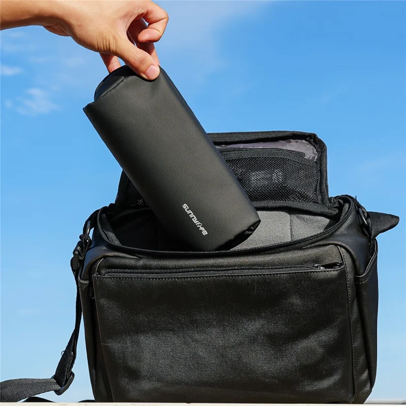 SUNNYLIFE B018 Universal Weiche Tasche für Action-Kameras Aufbewahrungstasche Reise-Organizer mit Schultergurt - Schwarz
