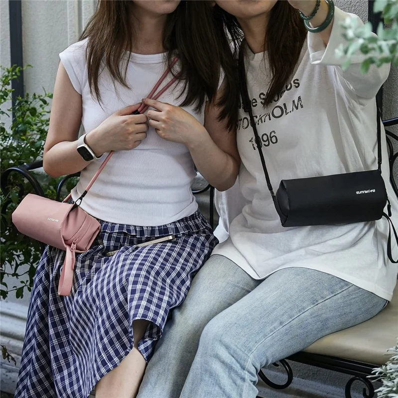 SUNNYLIFE B018 Universal Soft Case for Action Cameras Storage Bag Travel Organizer with Shoulder Strap - Yellow