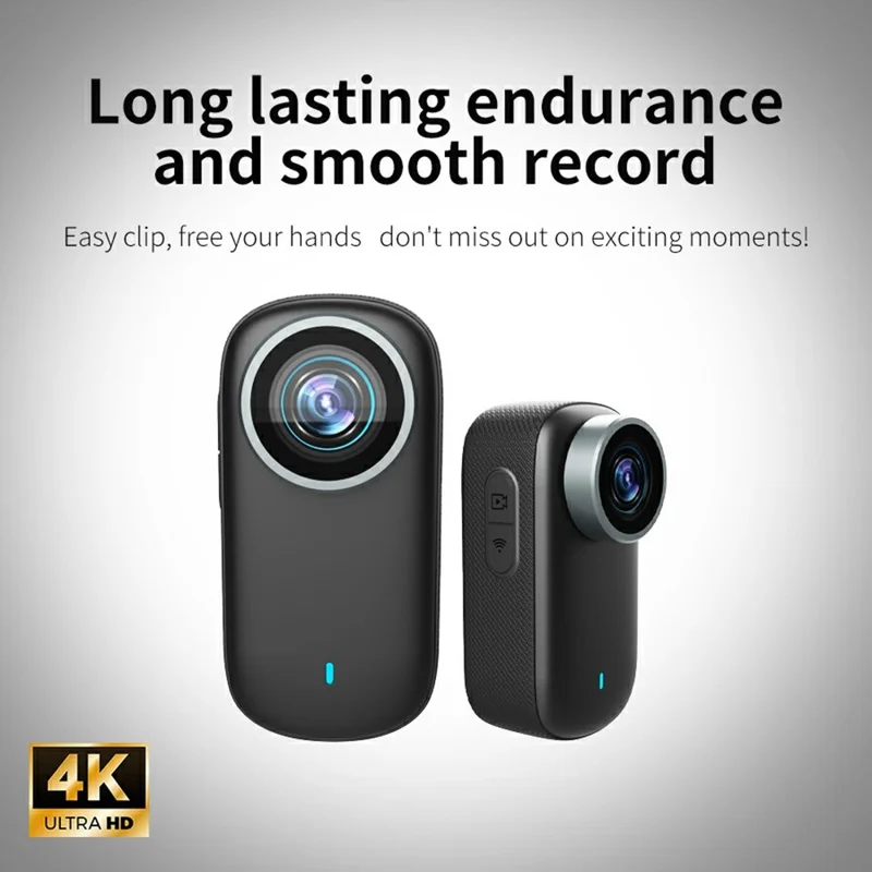 M11 Pets 4K HD Portable Magnetic Camera with Screen Clip-On Thumb Action Cam Recorder