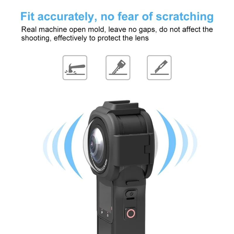 PULUZ PU599B For Insta360 ONE RS 1-Inch 360 Edition Lens Protector High Transparency Shockproof PC Lens Cover