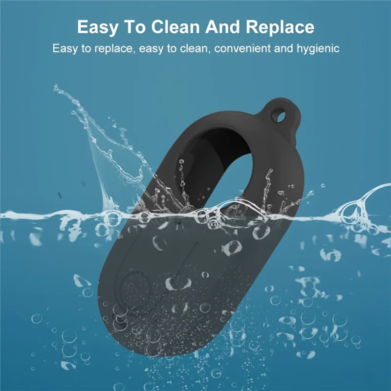 PULUZ PU864 For Insta360 GO 3 Camera Silicone Protective Case with Lens Cover - Black