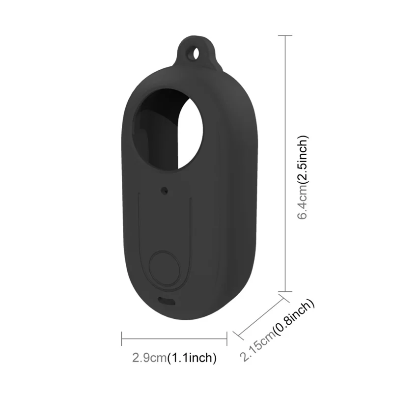 PULUZ PU864 For Insta360 GO 3 Camera Silicone Protective Case with Lens Cover - Black