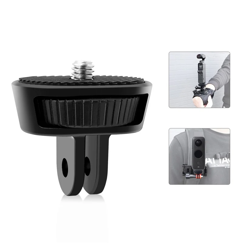 PULUZ PU704B For GoPro / Insta360 Action Camera 1 / 4 Inch Screw ABS Mount Adapter