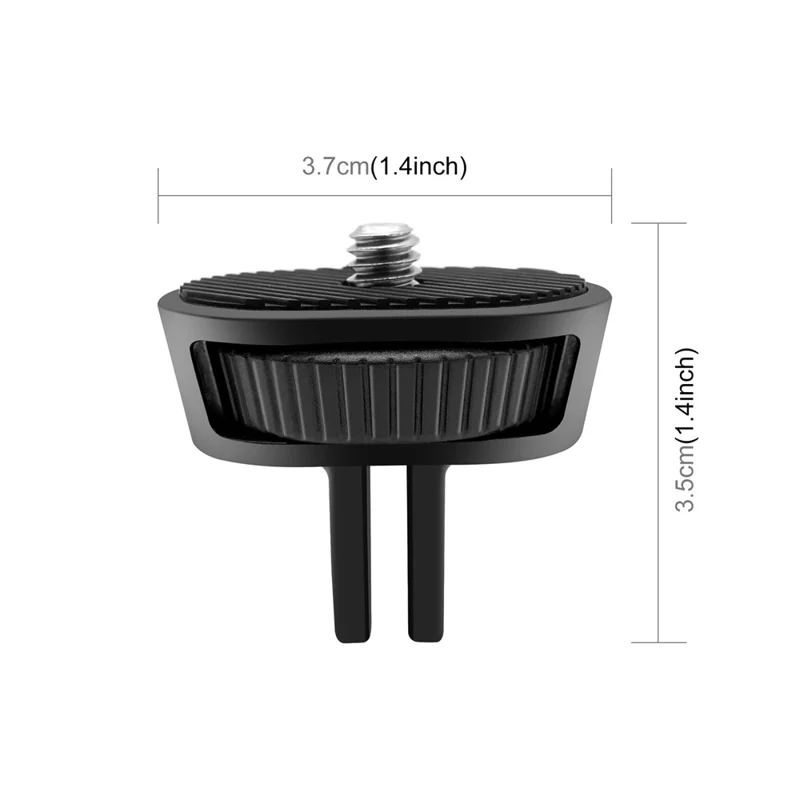 PULUZ PU704B For GoPro / Insta360 Action Camera 1 / 4 Inch Screw ABS Mount Adapter