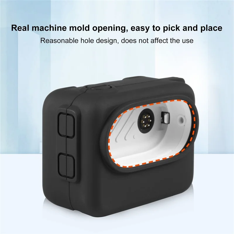 PULUZ PU876 For Insta360 GO 3 Charging Case Silicone Protective Cover with Lens Cap and Lanyard
