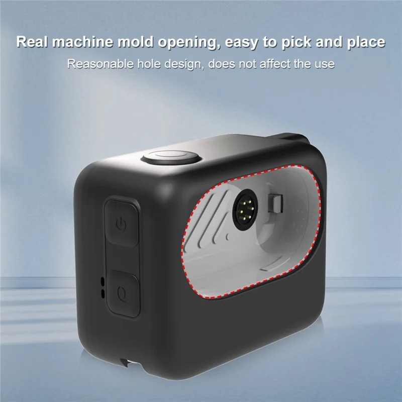 PULUZ PU865 For Insta360 GO 3 / 3S Camera Charging Case Silicone Protective Cover - Black