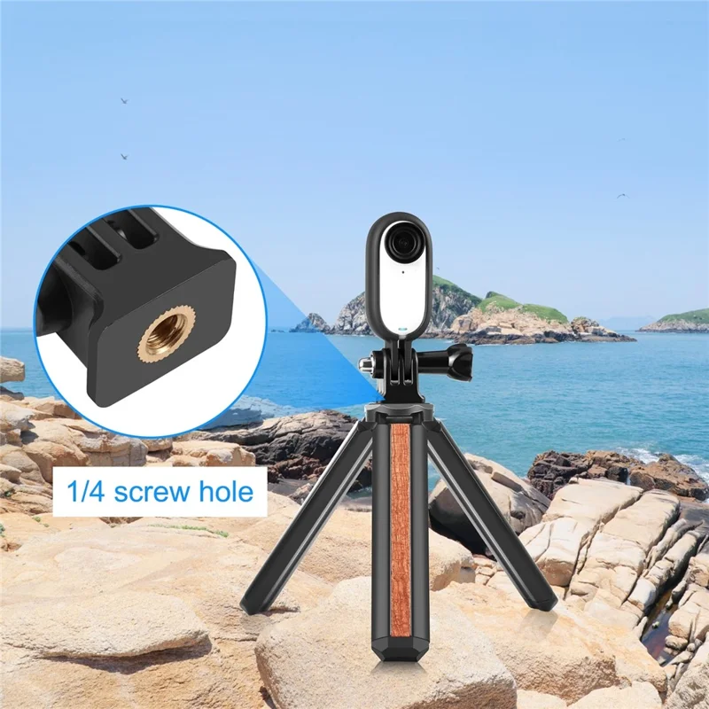 PULUZ PU880B For Insta360 GO 3 / 3S Protective Frame with 1 / 4 Screw Hole Adapter Expansion Accessory