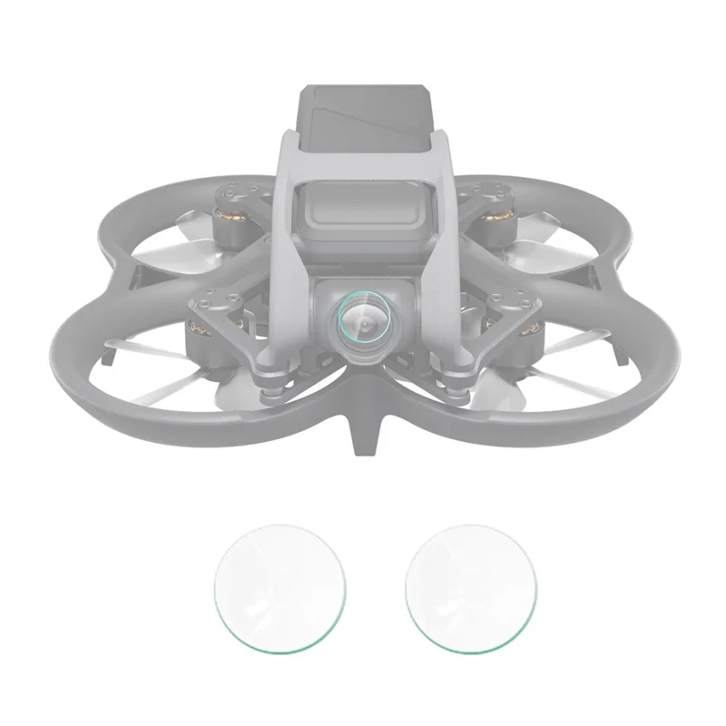 PULUZ PU827T 2Pcs for DJI Avata Drone Lens Tempered Glass Screen Protector HD Anti Scratch Film