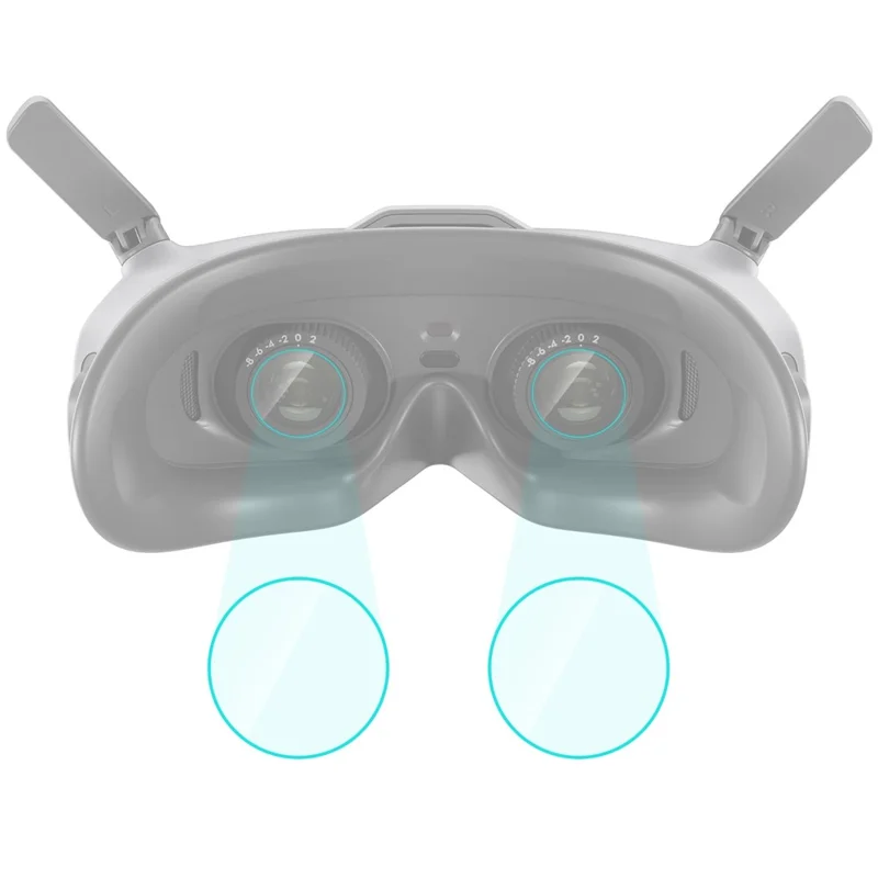 PULUZ PU828T 2Pcs for DJI Goggles 2 Lens Protector High Transparency Scratch Resistant Protective Film