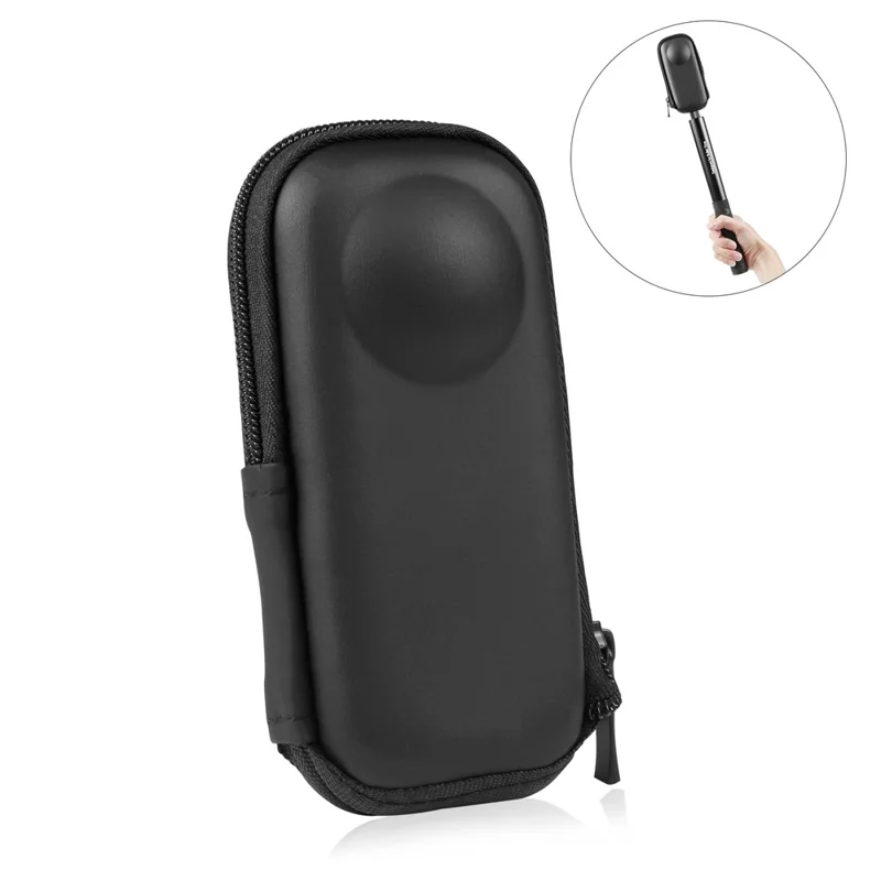 PULUZ PU821B For Insta360 X3  /  ONE X2 Camera Storage Case Waterproof PU Leather Protective Bag