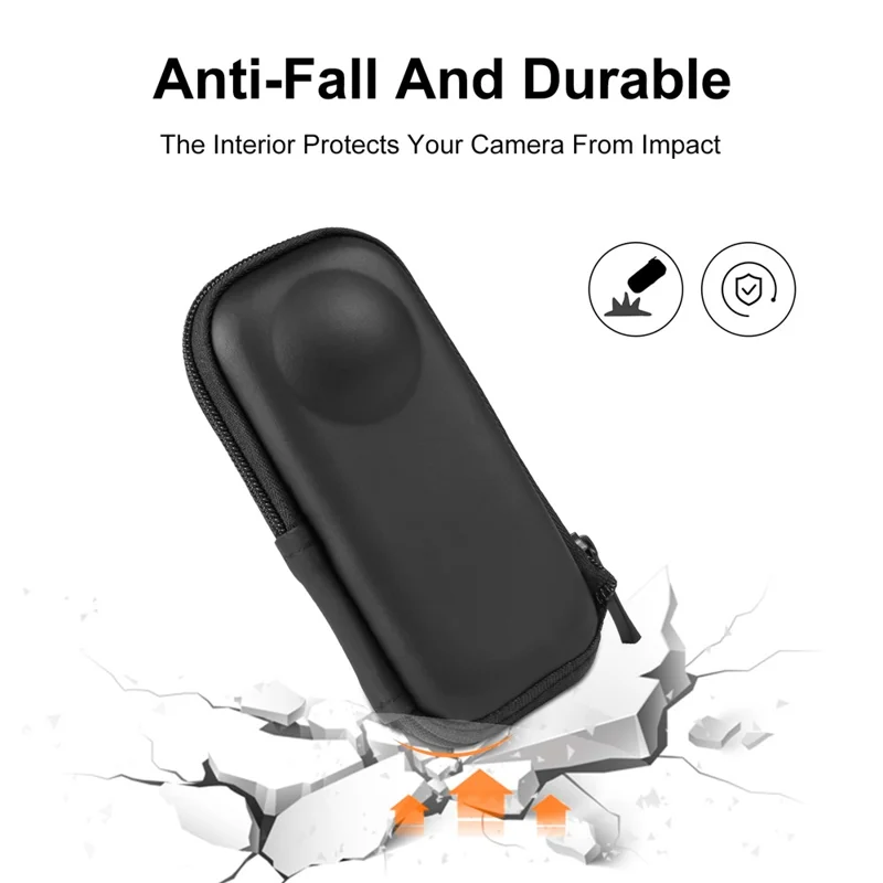 PULUZ PU821B For Insta360 X3  /  ONE X2 Camera Storage Case Waterproof PU Leather Protective Bag