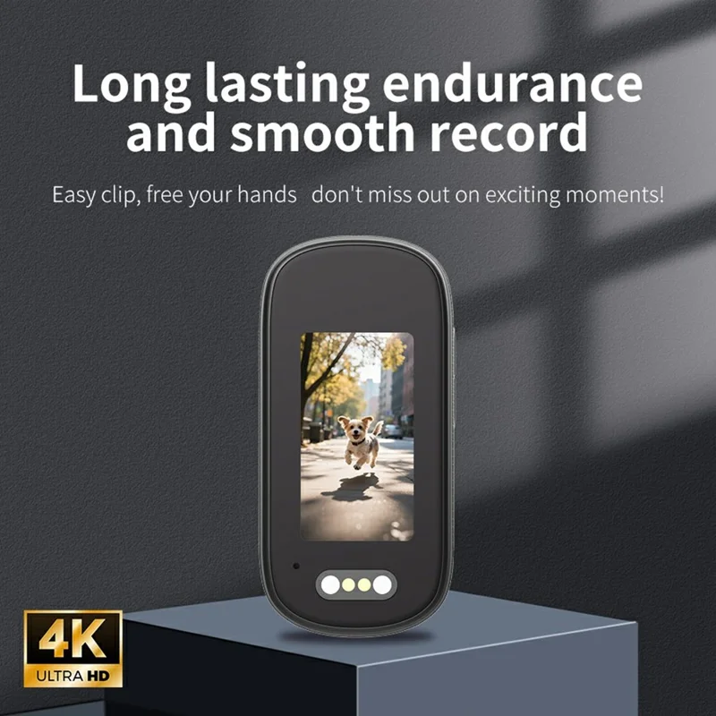 M11 Pets 4K HD Portable Action Camera 1.47 Inch Screen Magnetic Clip-On Thumb Cam Video Recorder with Full Set Accessory