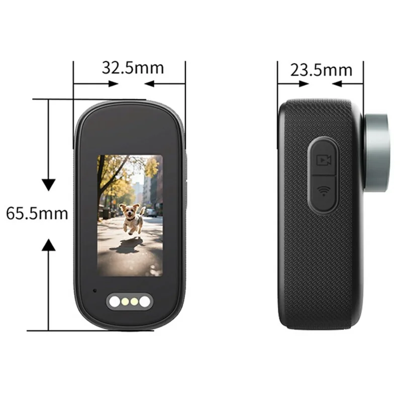 M11 Pets 4K HD Portable Action Camera 1.47 Inch Screen Magnetic Clip-On Thumb Cam Video Recorder with Full Set Accessory