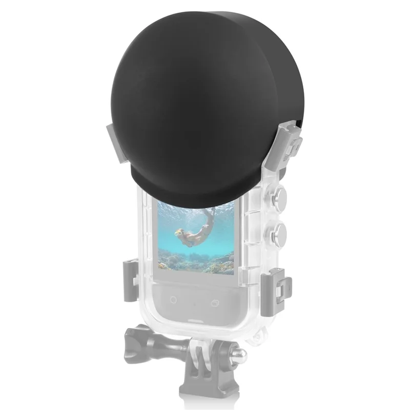 PULUZ PU891 Unsichtbare wasserdichte Schutzhülle für Insta360 X3 Panoramakamera - Silikon-Objektivschutz in Schwarz