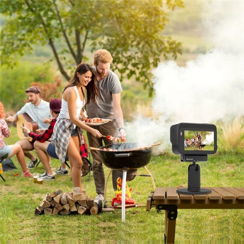 PULUZ PU965B For Insta360 Ace  /  Ace Pro  /  X3  /  One X2 Action Camera Magnetic Quick Release Mount 1 / 4 Inch Screw