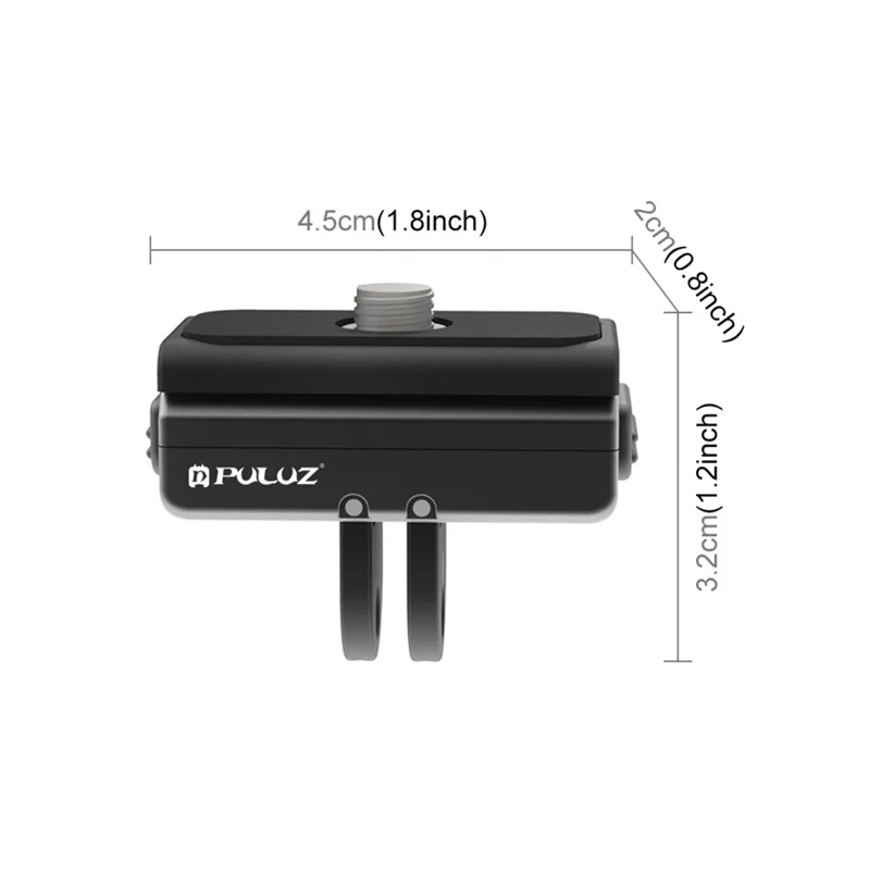 PULUZ PU965B For Insta360 Ace  /  Ace Pro  /  X3  /  One X2 Action Camera Magnetic Quick Release Mount 1 / 4 Inch Screw