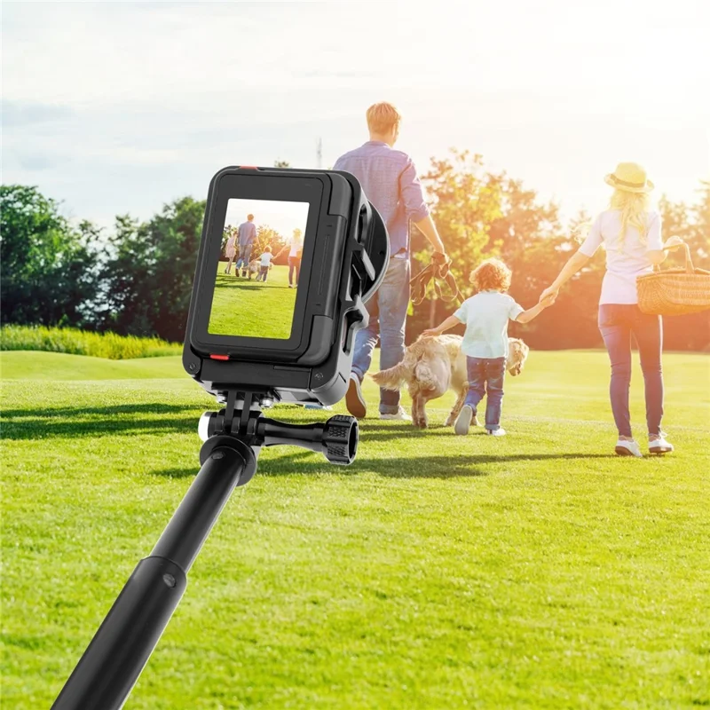 PULUZ PU966B Pour Insta360 Ace Pro / Ace Cadre de protection métallique avec filtre UV 52 mm et capuchon d'objectif
