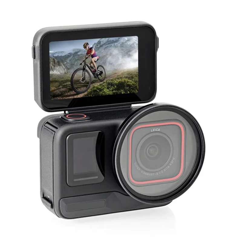 PULUZ PU969B For Insta360 Ace Pro Action Camera Lens Filter Ring Adapter with UV Filter + Lens Cap