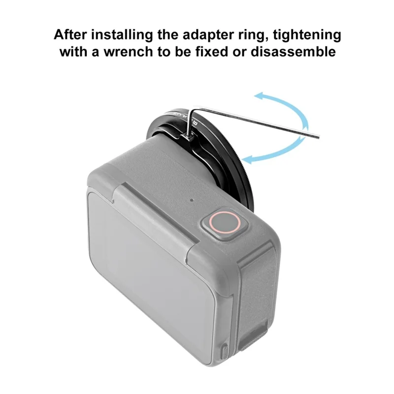 PULUZ PU969B For Insta360 Ace Pro Action Camera Lens Filter Ring Adapter with UV Filter + Lens Cap