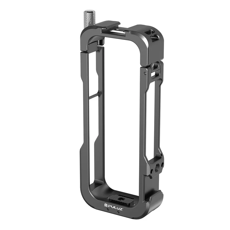 PULUZ PU981B Jaula Protectora de Aleación de Aluminio con Marco de Expansión y Tapa de Objetivo para Insta360 X4