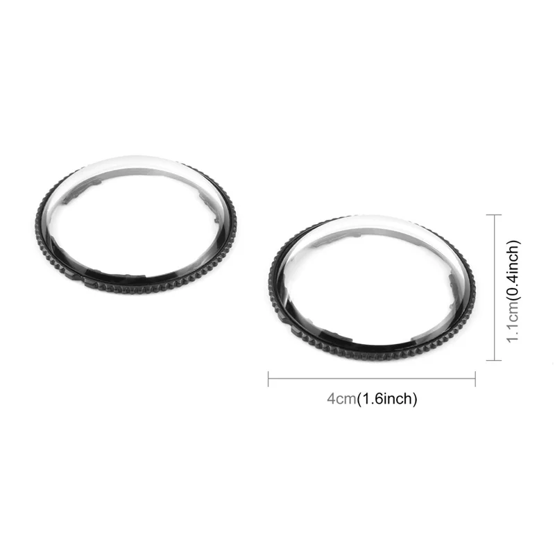 PULUZ PU988T 2Pcs For Insta360 X4  Lens Guards Rotatable Optical Hardened Glass Lens Protector