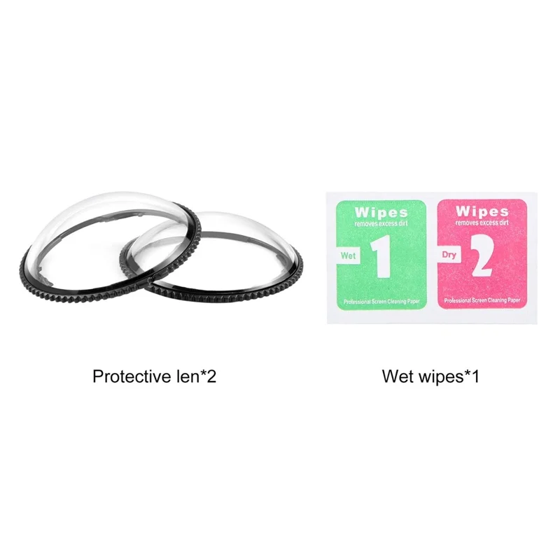 PULUZ PU988T 2Pcs For Insta360 X4  Lens Guards Rotatable Optical Hardened Glass Lens Protector