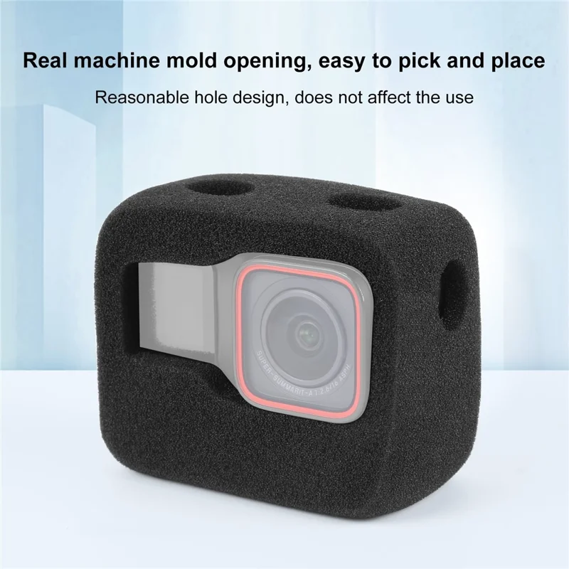 PULUZ PU986B For Insta360 Ace / Ace Pro Windslayer Cover Wind Muff High Density Foam Housing Frame Case