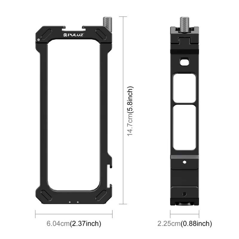 PULUZ PU941B For Insta360 X4 Action Camera Cage Aluminum Alloy Expansion Protective Frame