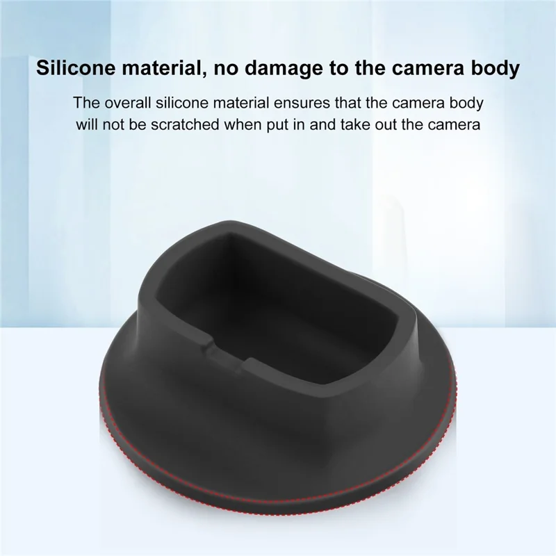 PULUZ PU943B For Insta360 X4 Silicone Base Anti-Slip Desktop Stand Camera Mount Protective Holder
