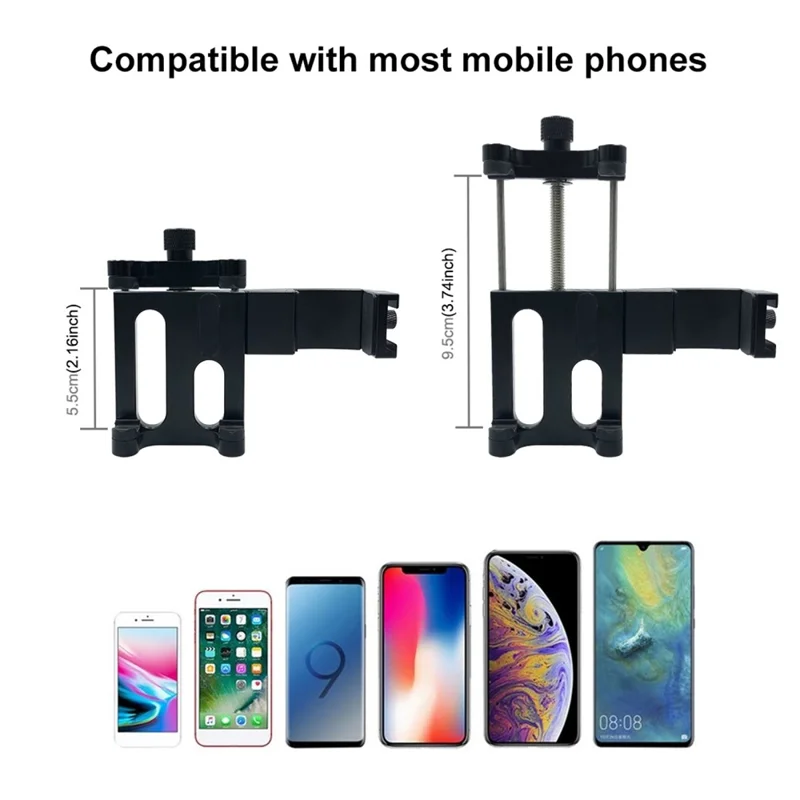 Support de Téléphone et Poignée en Alliage d'Aluminium PULUZ PU333 pour Caméra DJI Osmo Pocket / Pocket 2