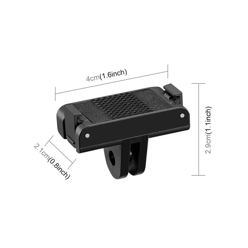 PULUZ PU934B For DJI Osmo Action 4  /  3 Magnetic Quick Release Adapter Base Expansion Mount for Selfie Stick / Tripod