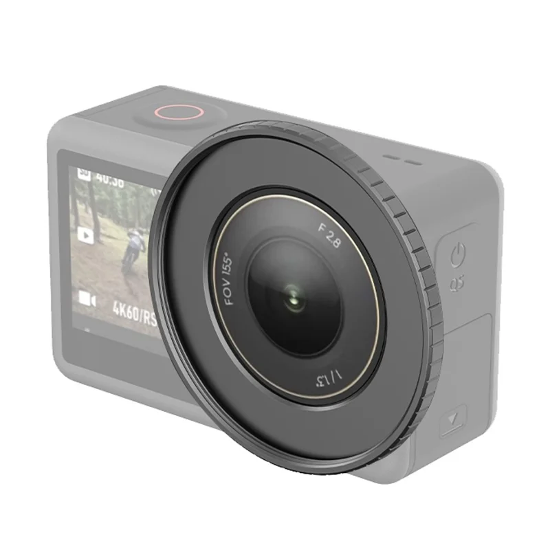 Suporte de Filtro Metálico PULUZ PU994B Compatível com Filtros de 49mm para DJI Osmo Action 4