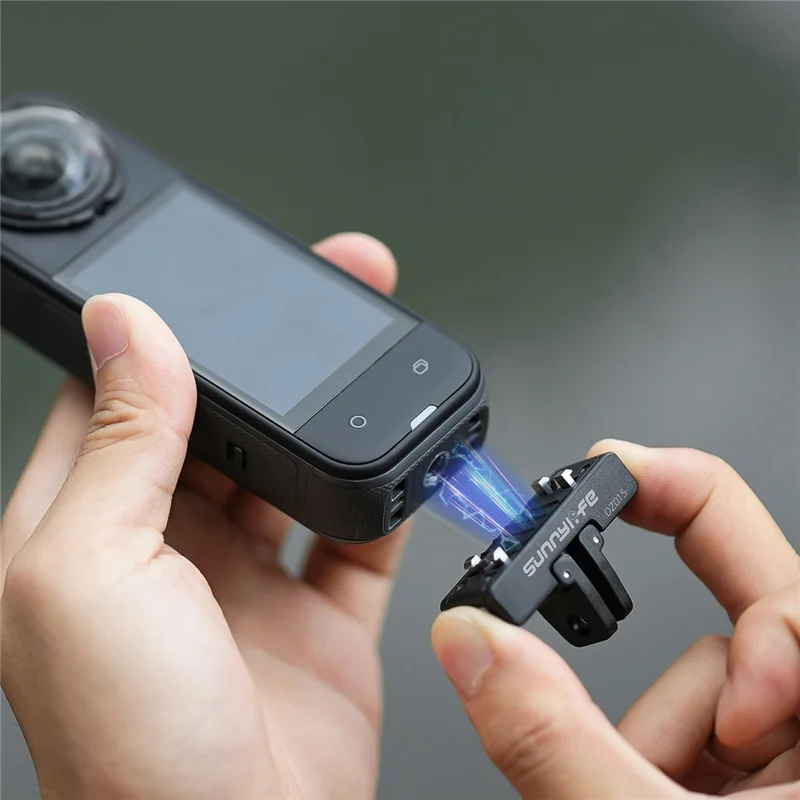SUNNYLIFE DZ015 Adaptador Magnético para Insta360 X5 / Ace / Ace Pro 2 / Ace Pro Câmera Suporte Dobrável