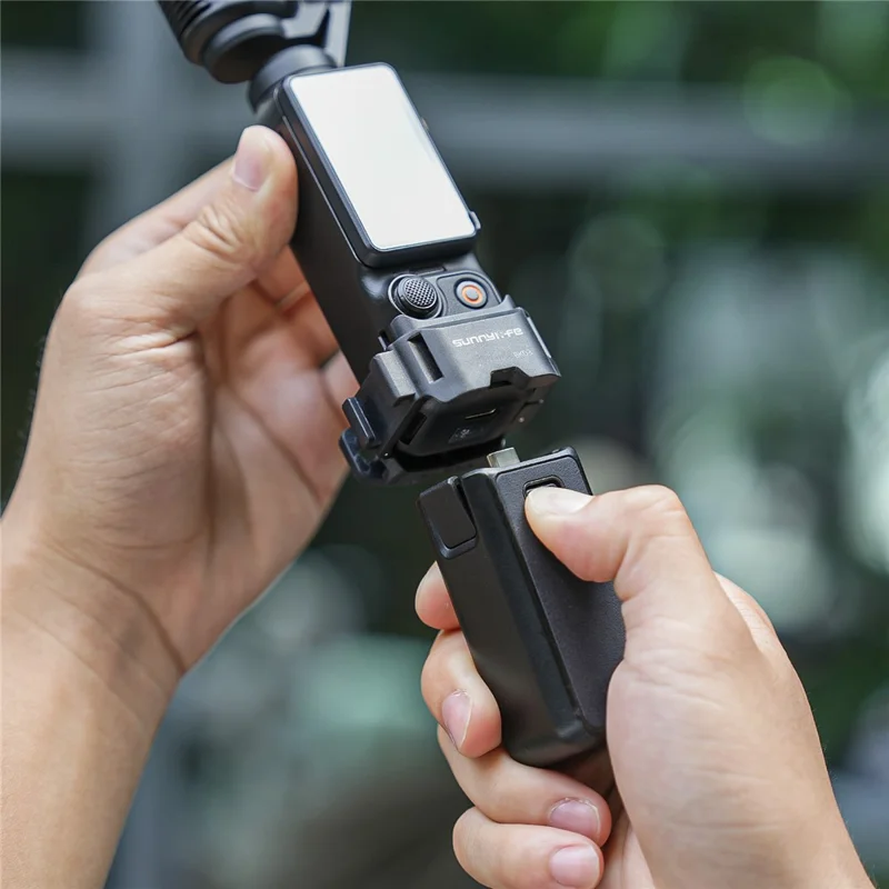 SUNNYLIFE OP3-BK03 Marco de expansión de liberación rápida doble adaptador de montaje para DJI Osmo Pocket 3 - Negro