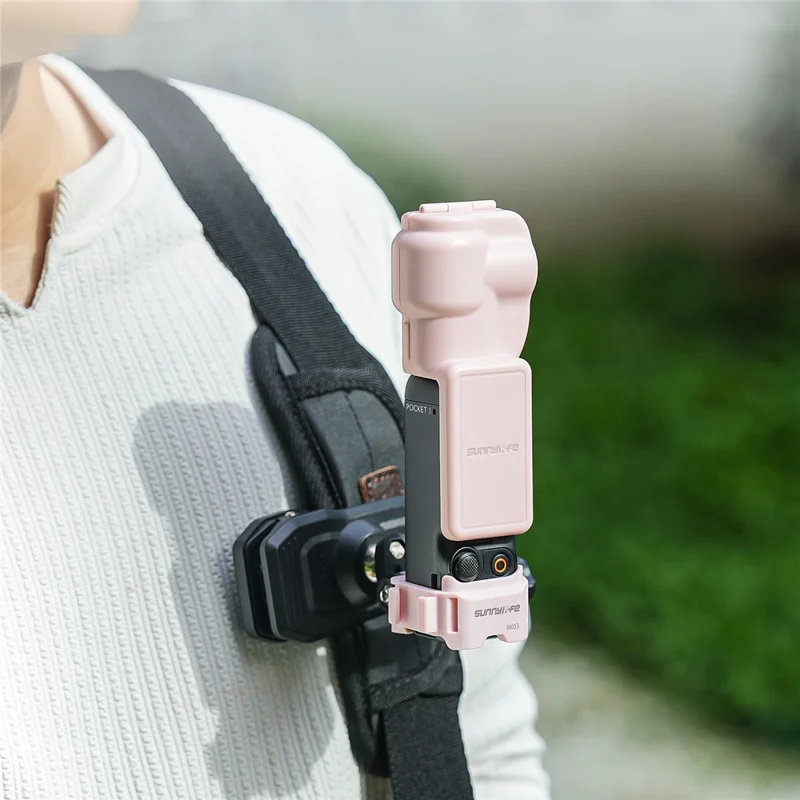 SUNNYLIFE OP3-BK03 Marco de expansión de liberación rápida doble adaptador de montaje para DJI Osmo Pocket 3 - Negro