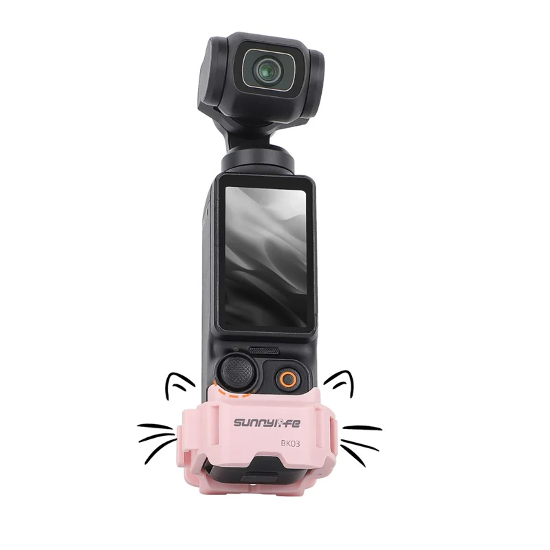 SUNNYLIFE OP3-BK03 Marco de expansión de liberación rápida doble adaptador de montaje para DJI Osmo Pocket 3 - Negro