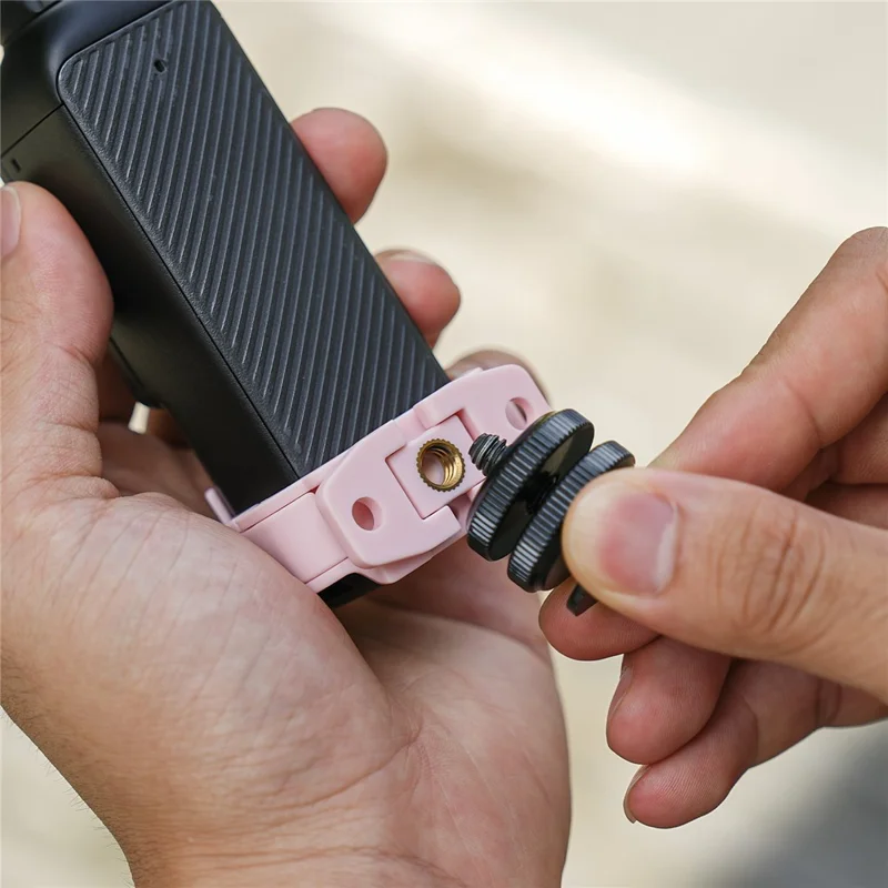 SUNNYLIFE OP3-BK03 Marco de expansión de liberación rápida doble adaptador de montaje para DJI Osmo Pocket 3 - Negro