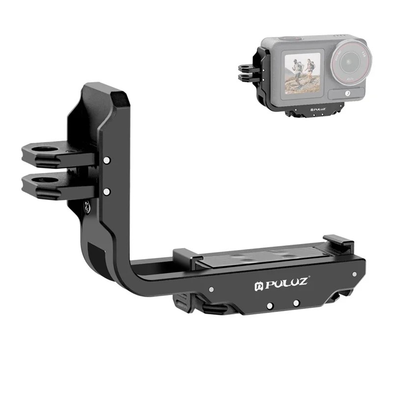 PULUZ PU768B Para DJI Osmo Action 5 Pro / 4 Soporte Magnético de Liberación Rápida de Doble Orientación para Grabación Horizontal / Vertical