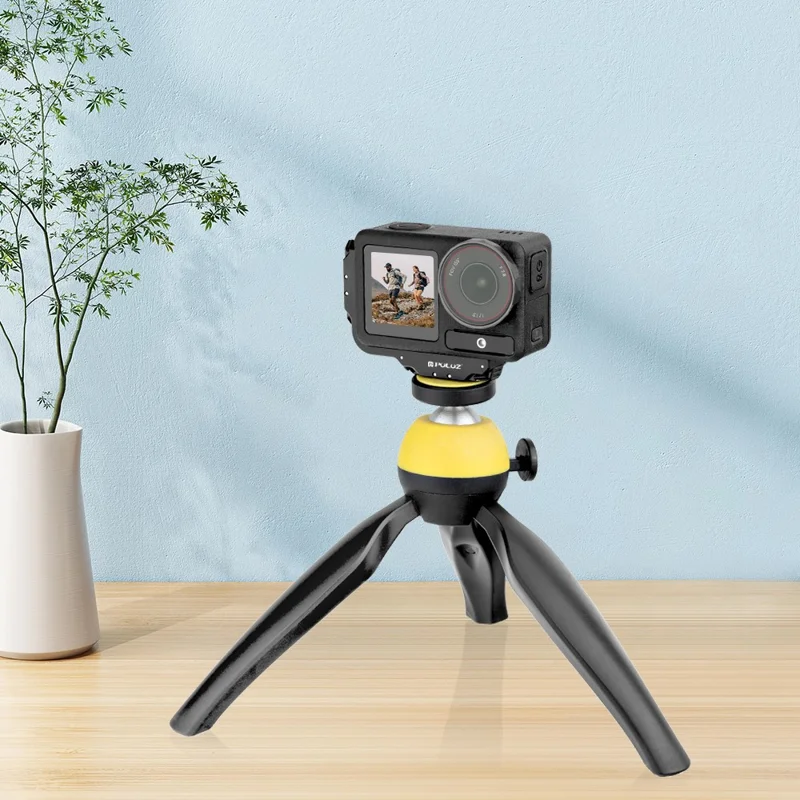 PULUZ PU768B Para DJI Osmo Action 5 Pro / 4 Soporte Magnético de Liberación Rápida de Doble Orientación para Grabación Horizontal / Vertical