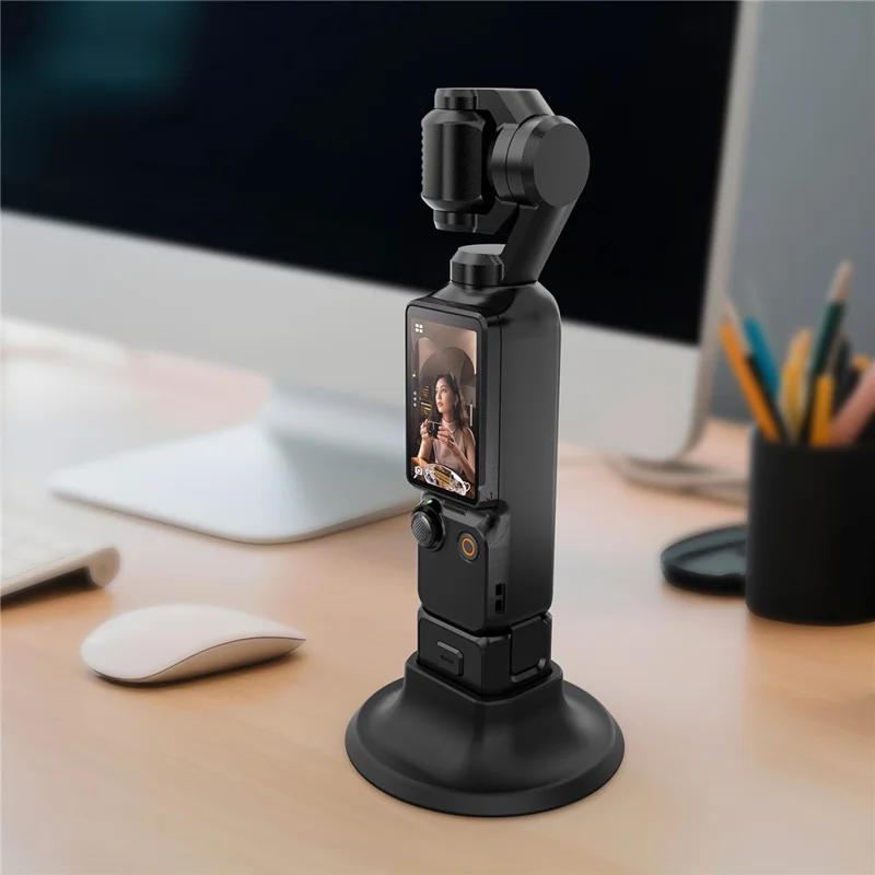 PULUZ PU754B Per DJI Osmo Pocket 3 Supporto Adesivo in Silicone per Base Stabilizzatore da Scrivania