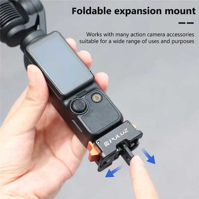 PULUZ PU734B Base de Carregamento Tipo C com Adaptador de Montagem de Liberação Rápida para DJI Osmo Pocket 3 - Acessórios para Câmera