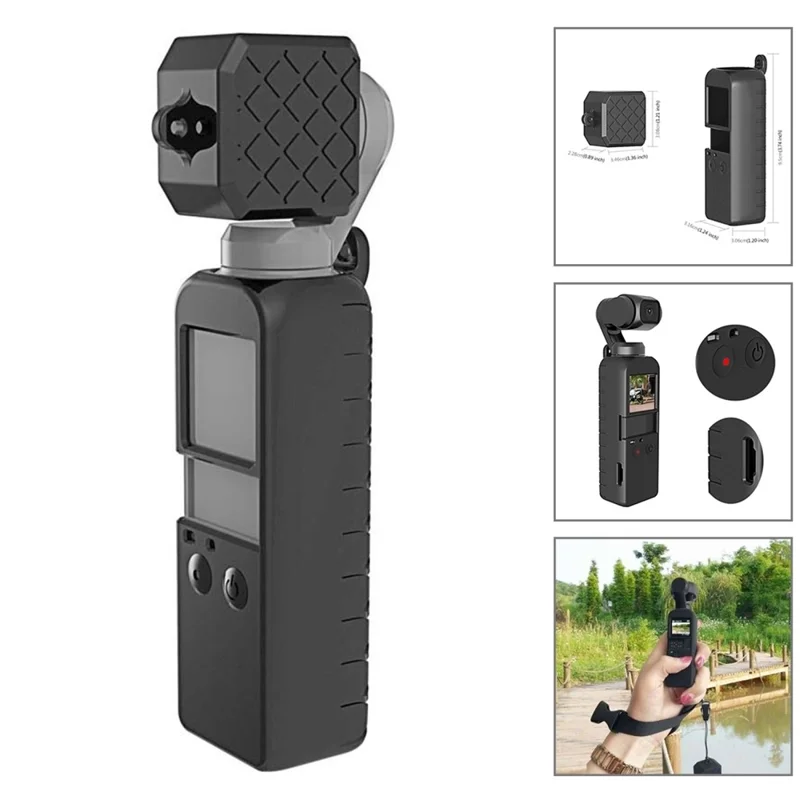PULUZ PKT47 43 in 1 For DJI Osmo Pocket Phone Clip Selfie Stick Extension Bracket Chest Strap Camera Accessory Kit with Large Case