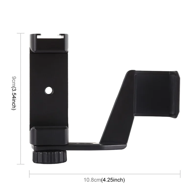 PULUZ PU383 Supporto di Fissaggio Metallico con Staffa di Espansione per Montaggio a Slitta Fredda e Supporto Telefono per DJI Osmo Pocket